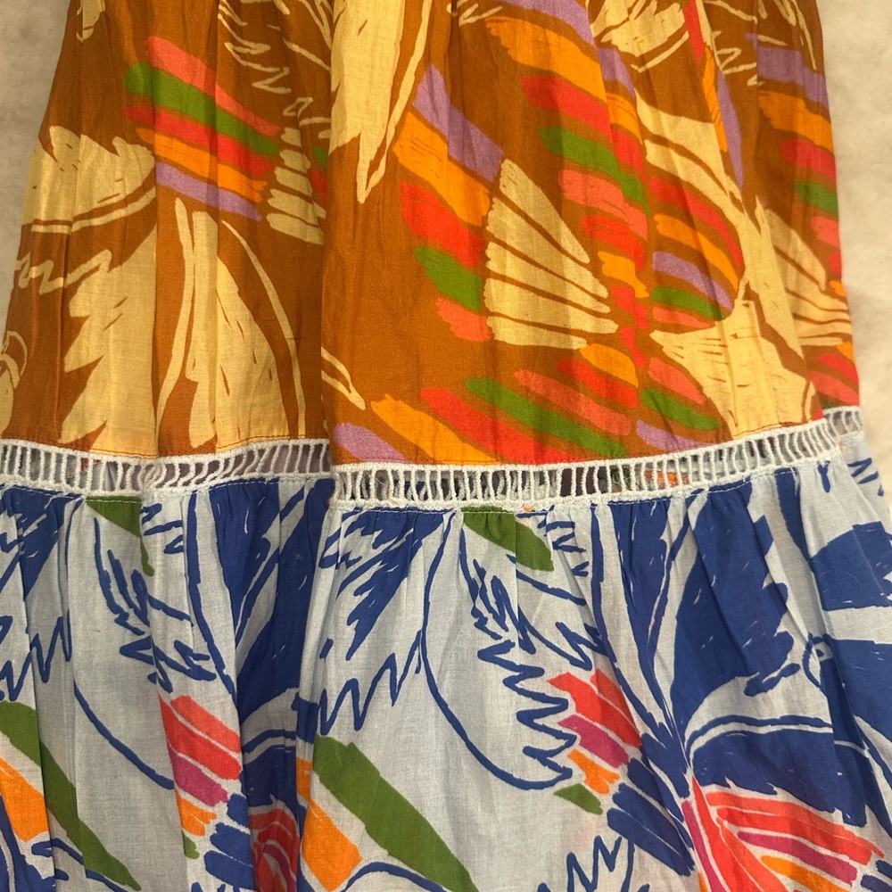 FARM Rio Maxi Bubble Skirt in Pink and Orange - Picture 6 of 9